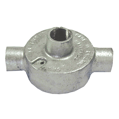 NORSLO 20MM GALVANISED THROUGH BACK OUTLET BOX