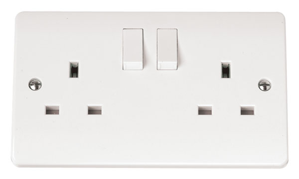 CLICK MODE 13A 2 GANG DP SWITCHED SOCKET