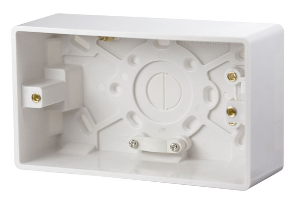 CLICK MODE 2 GANG 47MM PATTRESS BOX