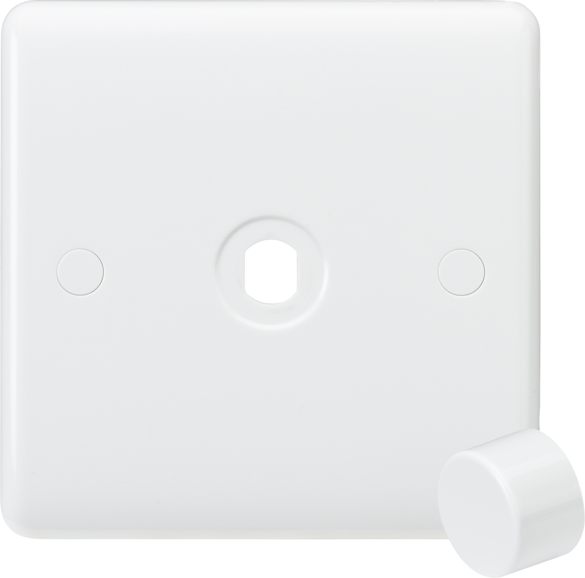 KNIGHTSBRIDGE CURVED EDGE 1 GANG EMPTY DIMMER PLATE