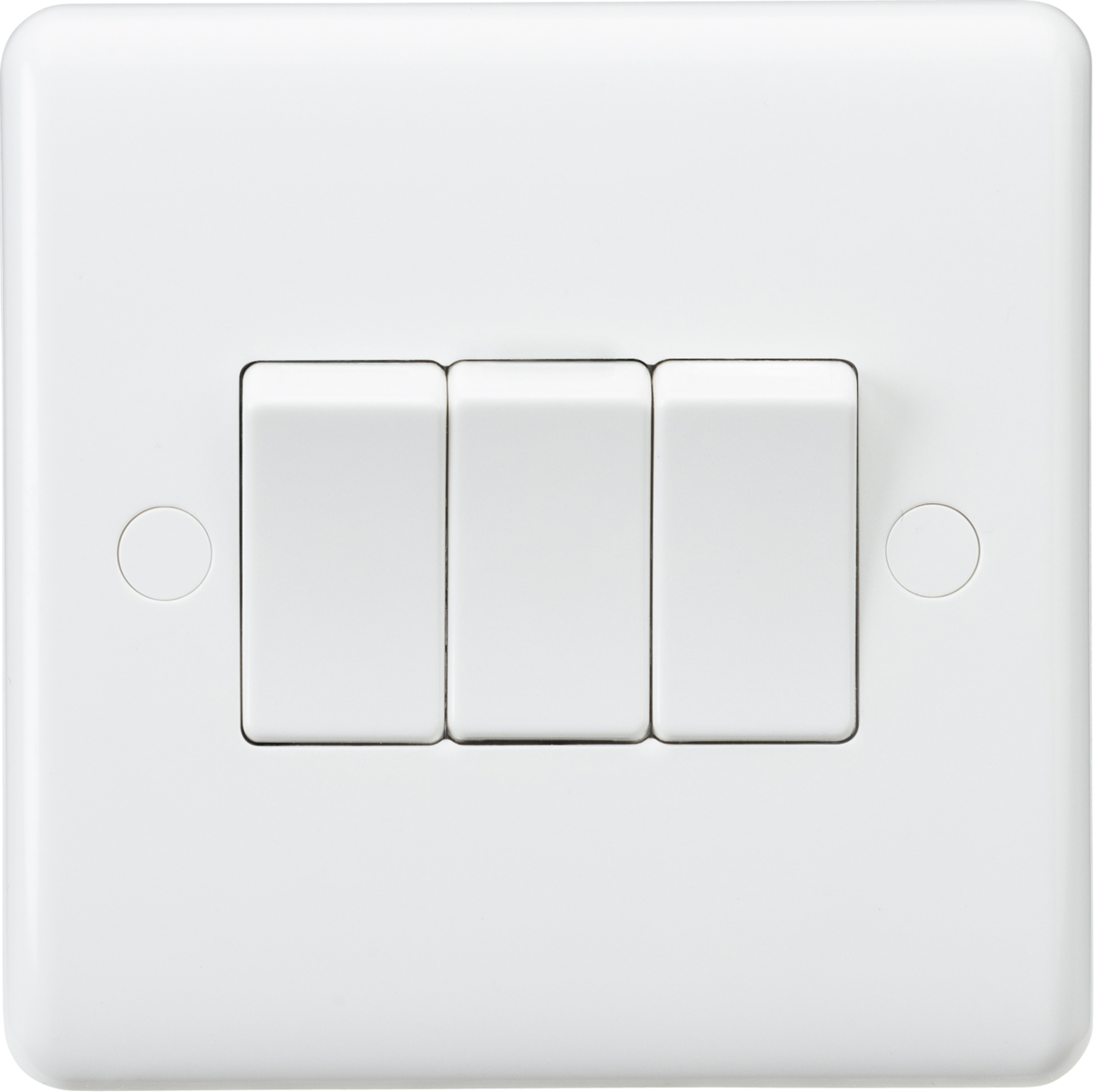 KNIGHTSBRIDGE CURVED EDGE 3 GANG 2 WAY SWITCH