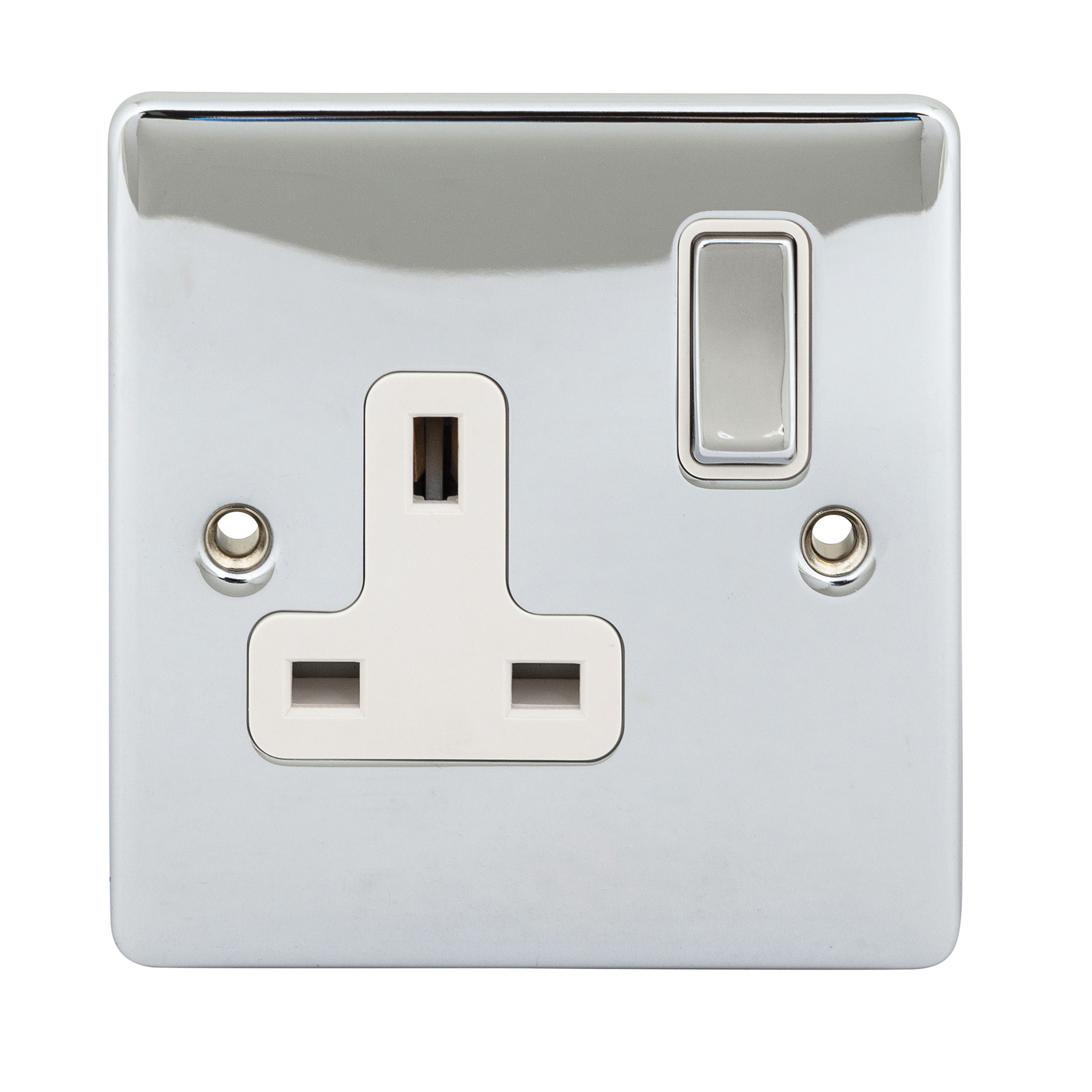 NIGLON PREMIER EDGE POLISHED CHROME 1 GANG SOCKET