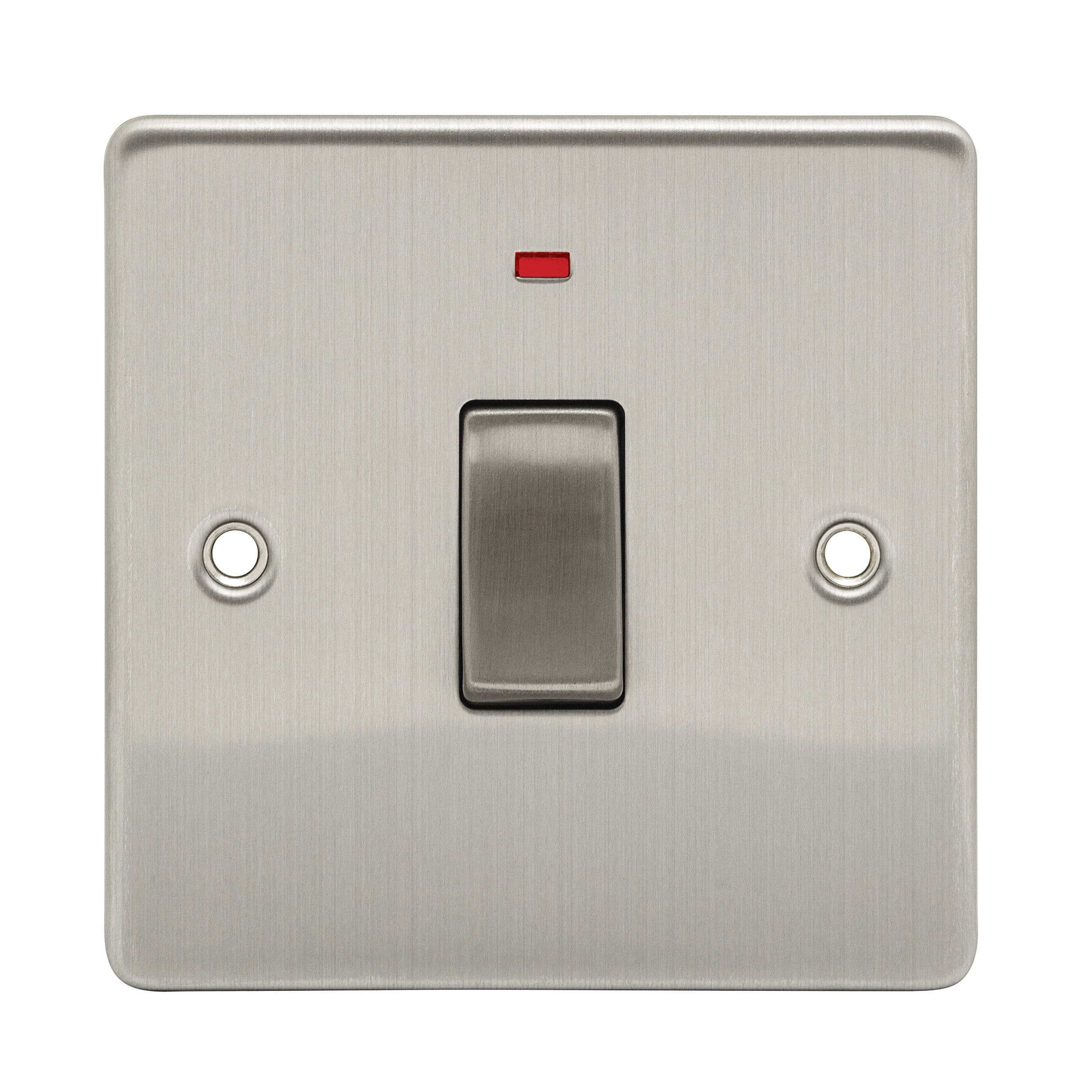 NIGLON PREMIER EDGE S BRUSHED CHROME 20A DP SWITCH WITH NEON