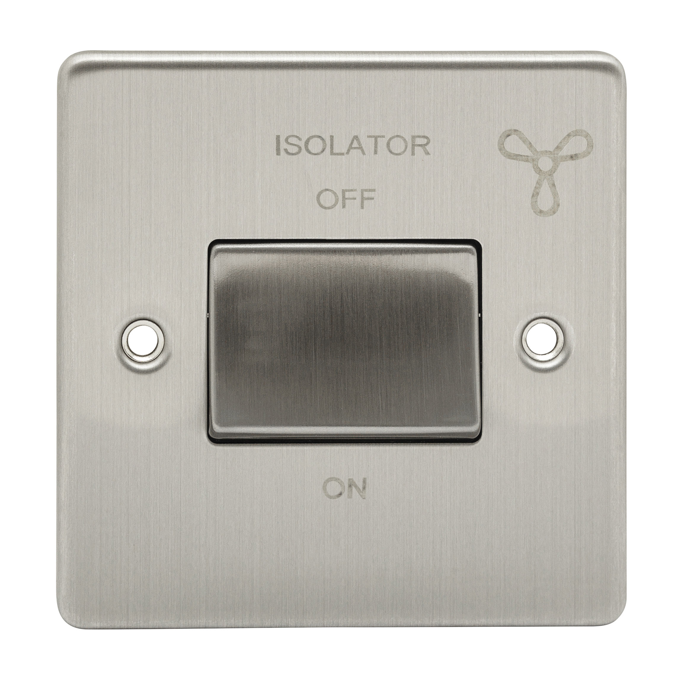 PREMIUM EDGE S BRUSHED CHROME FAN ISOLATOR