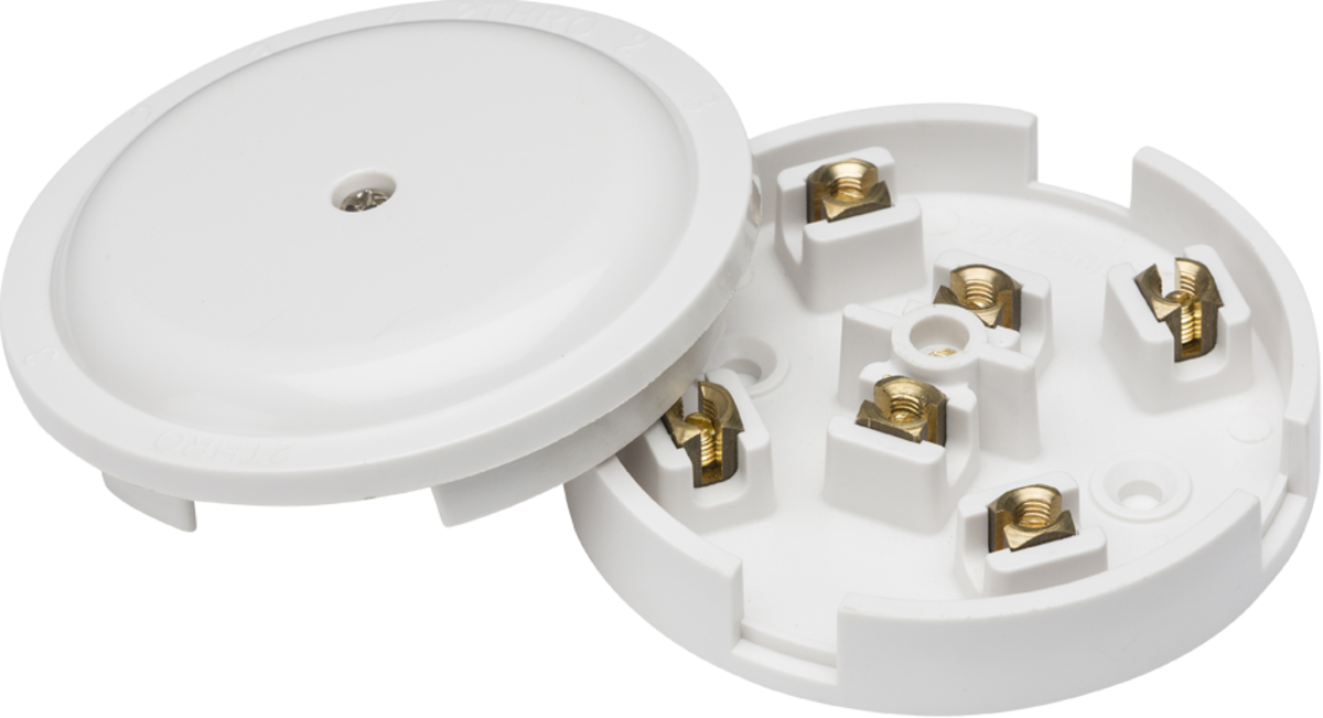 KNIGHTSBRIDGE 20A JUNCTION BOX 6 TERMINAL WHITE 