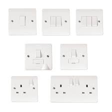 White Plastic Sockets & Switches