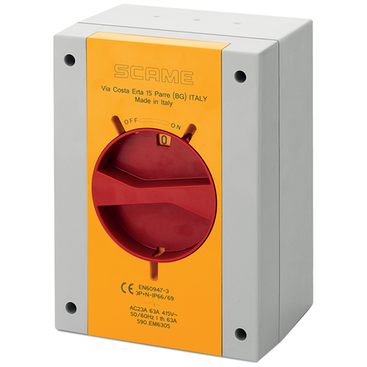 100A 4 POLE ROTARY ISOLATOR IP65