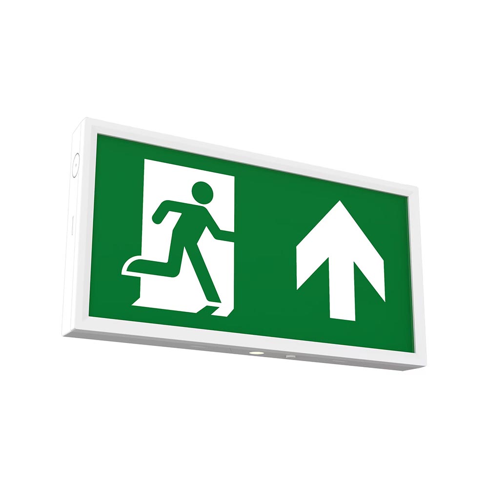 SAXBY SIGHTPRO BOX 3.5W IP65 EMERGENCY EXIT BOX, MANUAL & SELF TEST SWITCHABLE, C/W LEGENDS