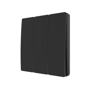 FORUM 3 GANG KINETIC PUSH SWITCH MATT BLACK