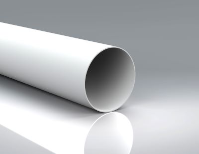 VERPLAS 150MM X1M SOLID ROUND PVC DUCTING WHI