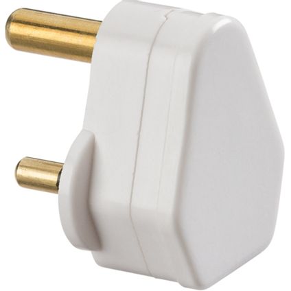 KNIGHTSBRIDGE 5A ROUND PIN PLUG TOP WHITE 