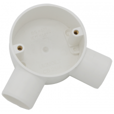 UNIVOLT 20MM PVC-LSF ANGLE BOX WHITE 