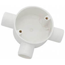 UNIVOLT 20MM PVC-LSF TEE BOX WHITE 