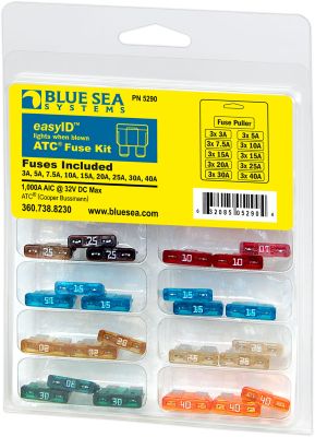 BLUE SEA SYSTEMS EASY ID FUSE ATC KIT 31pcs 