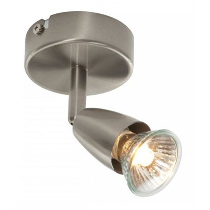 SAXBY AMALFI 1 LIGHT ADJUSTABLE SPOTLIGHT-SATIN NICKEL