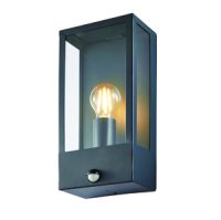 FORUM MINERVA BOX LANTERN WITH PIR - ANTHRACITE