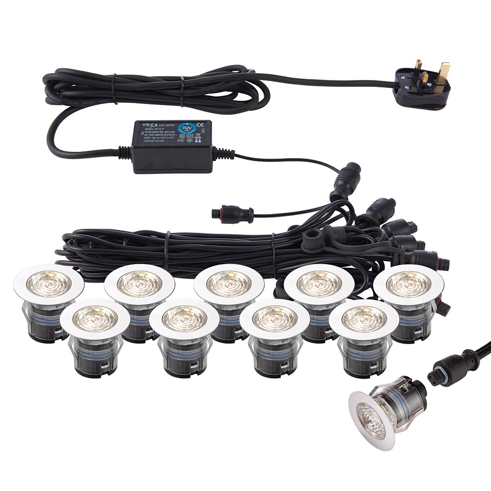 SAXBY IKON PRO CCT3000K/4000K 35MM DECK LIGHT KIT , IP67