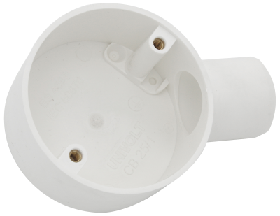 UNIVOLT 25MM PVC TERMINAL BOX WHITE