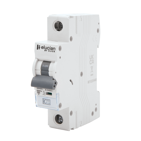 CLICK ELUCIAN 1 POLE TRUE 6KA B CURVE 10A MCB 