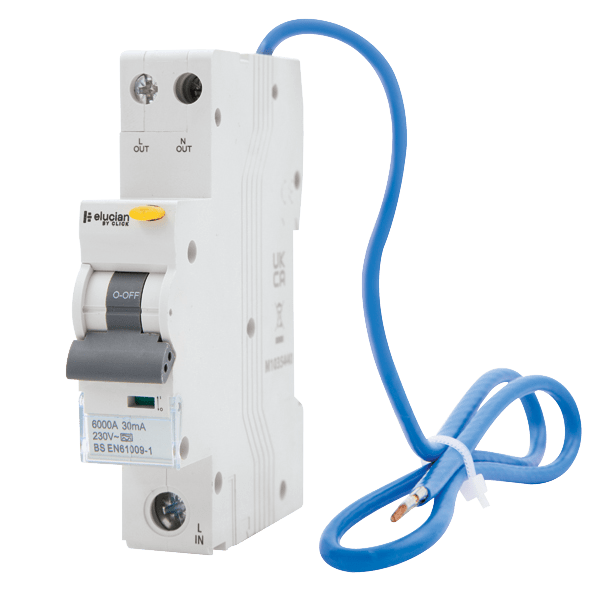 CLICK ELUCIAN 1 POLE+N 6KA B CURVE 16A 30ma RCBO
