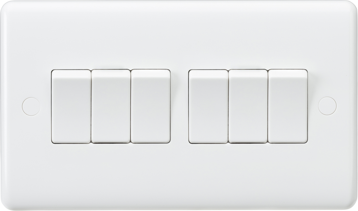 KNIGHTSBRIDGE CURVED EDGE 6G 2 WAY SWITCH