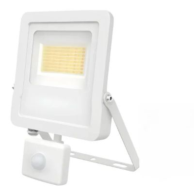 DUNHAM II LED PIR FLOODLIGHT 20W, CCT SWITCHABLE, WHITE