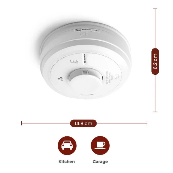 AICO 3000 SERIES MULTI SENSOR HEAT & CO 10YR LITHIUM BATTERY 