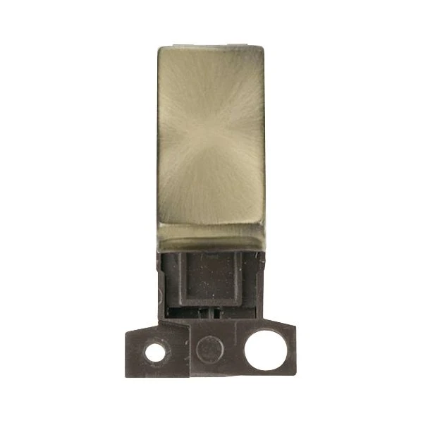 ENER-J CLICK MINIGRID STYLE ANTIQUE BRASS SWITCH MODULE
