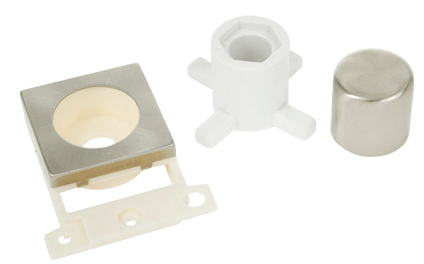CLICK MINIGRID DIMMER MODULE MOUNTING KIT SATIN CHROME