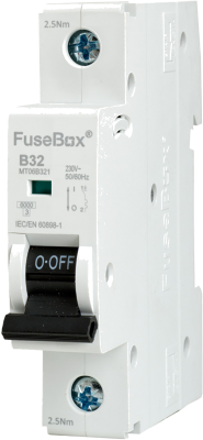 FUSEBOX 32A B CURVE MCB 6KA