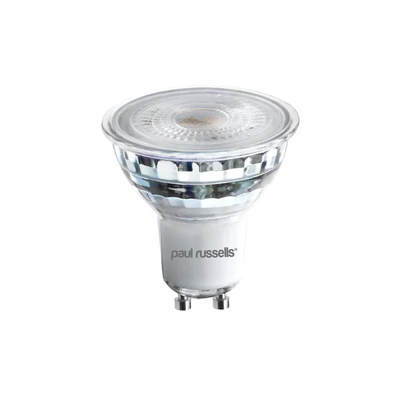 4.5W LED GU10,GLASS, EQUIVALENT TO 50W HALOGEN, 480LM, DIMMABLE, 6500K