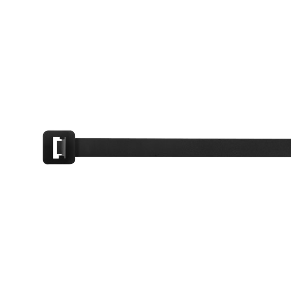 UNICRIMP 100MM X 2.5MM BLACK NYLON CABLE TIES (PK 100)