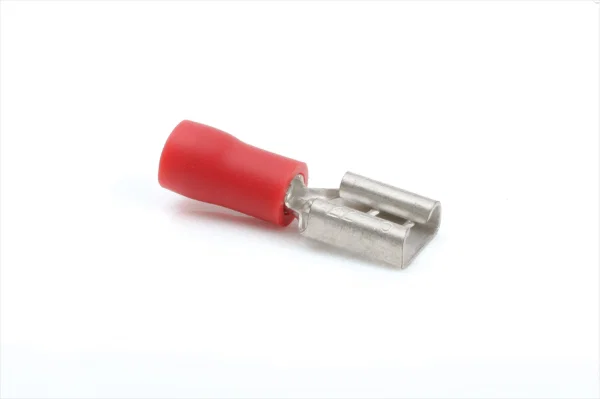 TERM TECH RED FEMALE PUSH ON TERMINALS 6.3MM THICK 