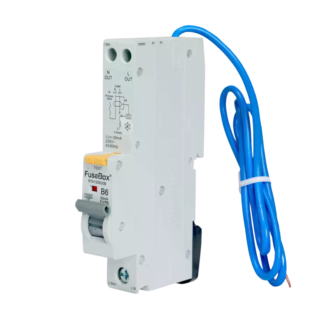 FUSEBOX 6A B CURVE 10ka RCBO 