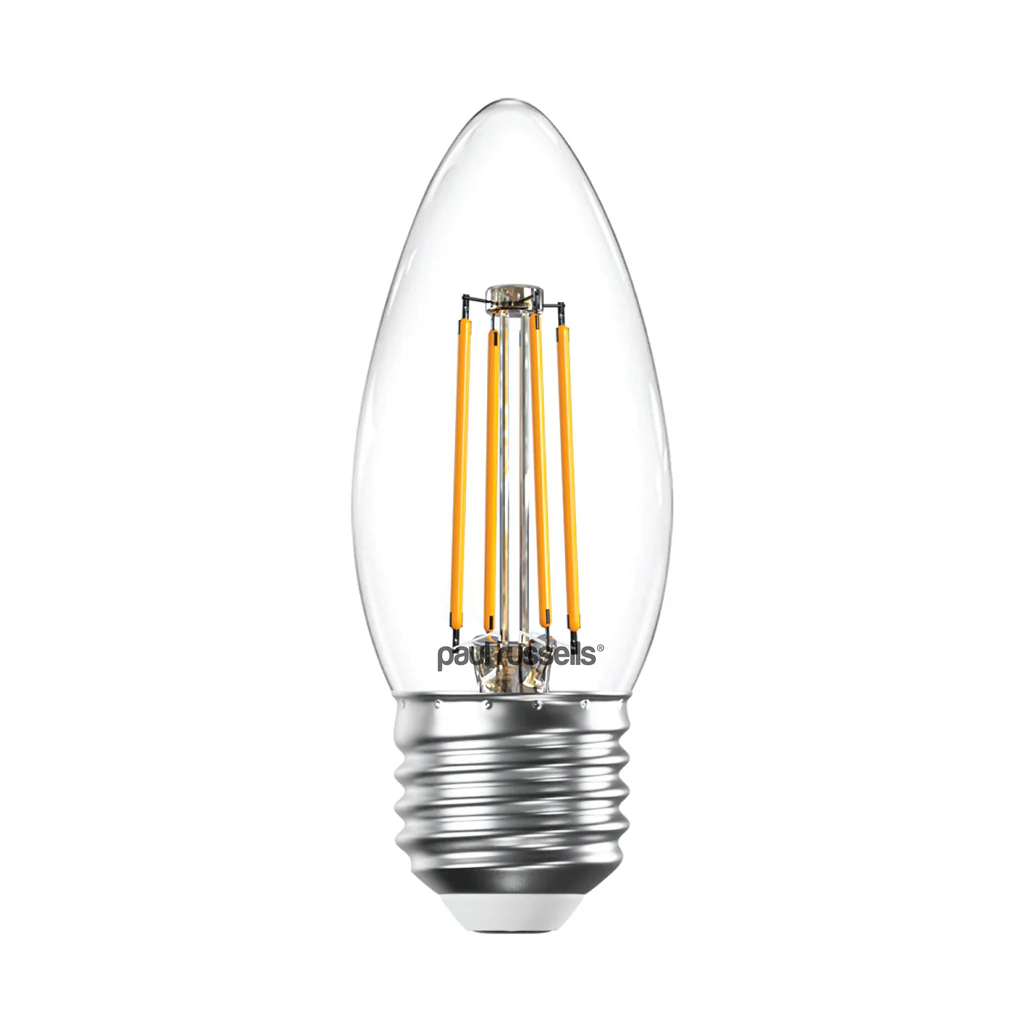 4.5W LED FILAMENT CANDLE, EQUIVALENT TO 40W, E27, 470LM, DIMMABLE, 2700K