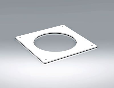 VERPLAS 100MM ROUND DUCTING  WALL PLATE