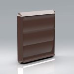 VERPLAS 100MM GRAVITY GRILLE BROWN