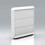 VERPLAS 100MM GRAVITY GRILLE WHITE