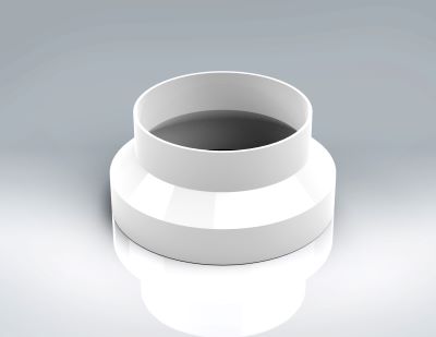VERPLAS 125MM - 100MM DUCTING REDUCER