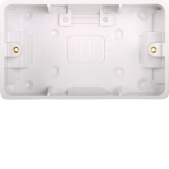 HAGER SOLLYSTA DOUBLE 46MM DEEP MOULDED PATTRESS 