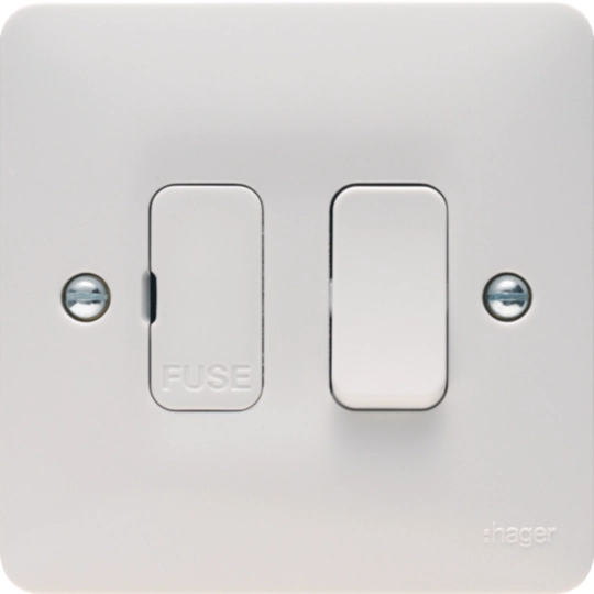 HAGER SOLLYSTA 13A FUSED CONNECTION UNIT, SWITCHED