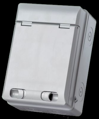 LEISURE VEHICLE DISTRIBUTION BOARD (M/S + 2P 1 MOD RCBO'S 16A X 2)