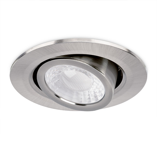 JCC X50 TILT FIRE RATED DOWNLIGHT, WATTAGE & CCT SWITCHABLE, BRUSHED NICKEL