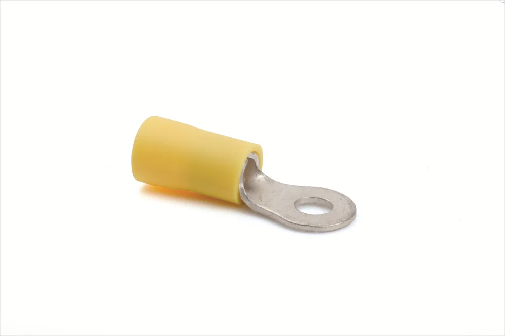 TERM TECH YELLOW RING TERMINAL 6.5MM HOLE 