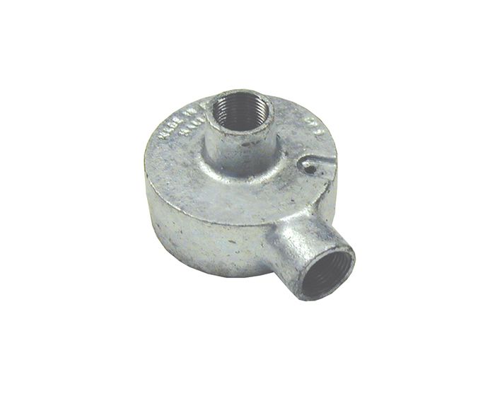NORSLO 20MM GALVANISED TERMINAL BACK OUTLET BOX