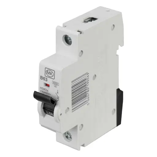MK SENTRY MCB SINGLE POLE TYPE B 63A 230V B63