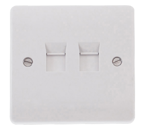 CLICK MODE TWIN RJ45 CAT5e OUTLET