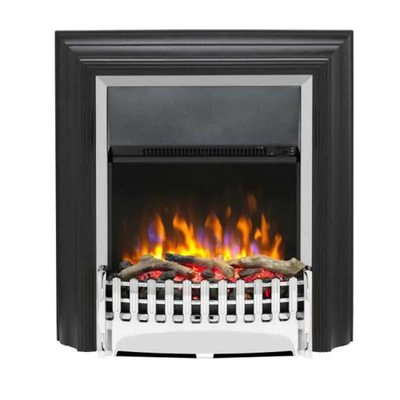 DIMPLEX KINGSLEY DELUXE FREESTANDING CHROME OPTIFLAME ELECTRIC FIRE 