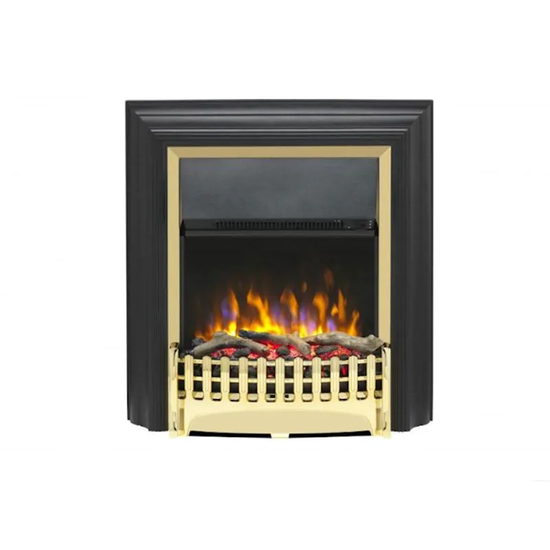 DIMPLEX KINGSLEY DELUXE FREESTANDING BRASS OPTIFLAME ELECTRIC FIRE 