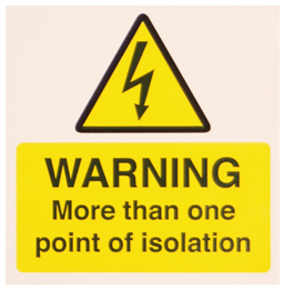 WARNING MORE THAN ONE POINT OF ISOLATION
